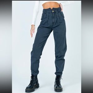 Princess Polly Katherine Jeans Black Denim size US 2